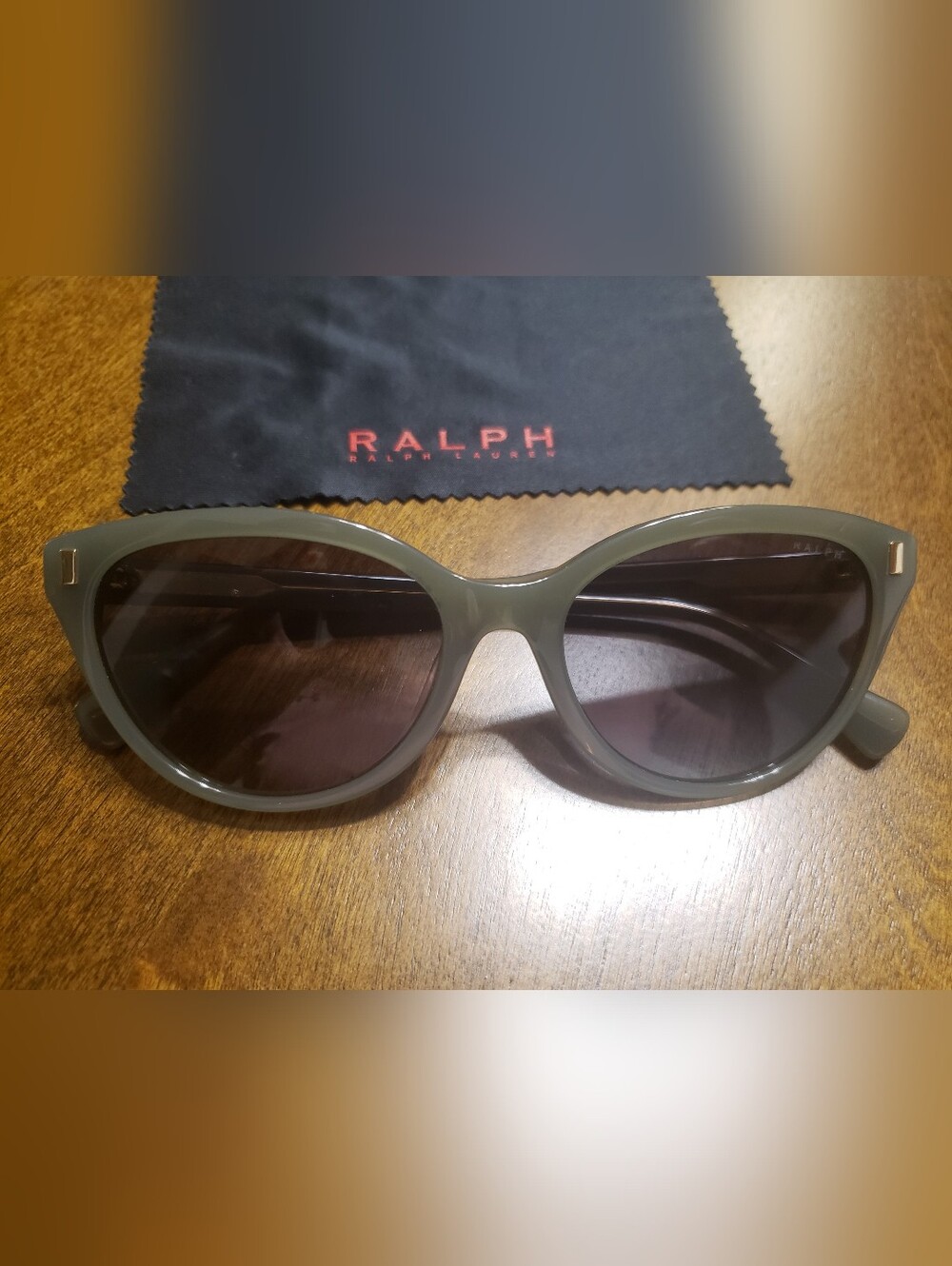 Ralph Lauren Olive Green Frame Women's Sunglasses with Dark Lenses